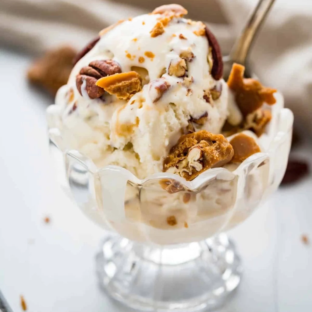 Pralines and cream ice cream