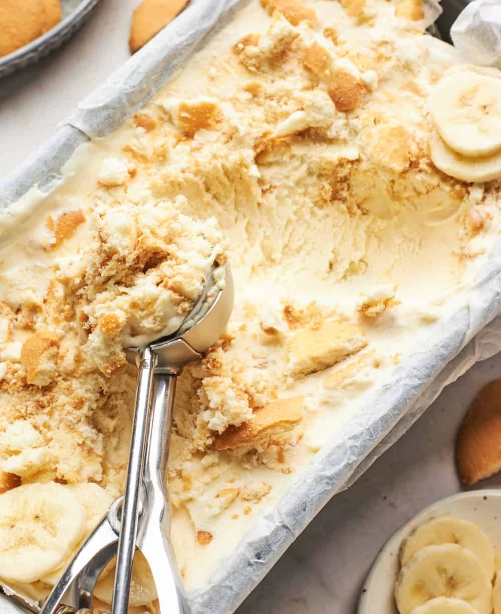 homemade banana pudding ice cream