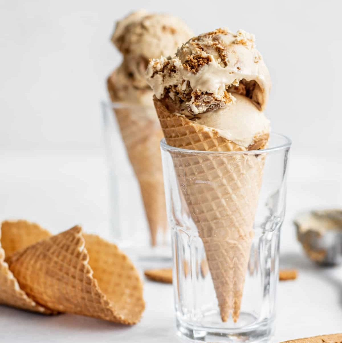 homemade cookie butter ice cream