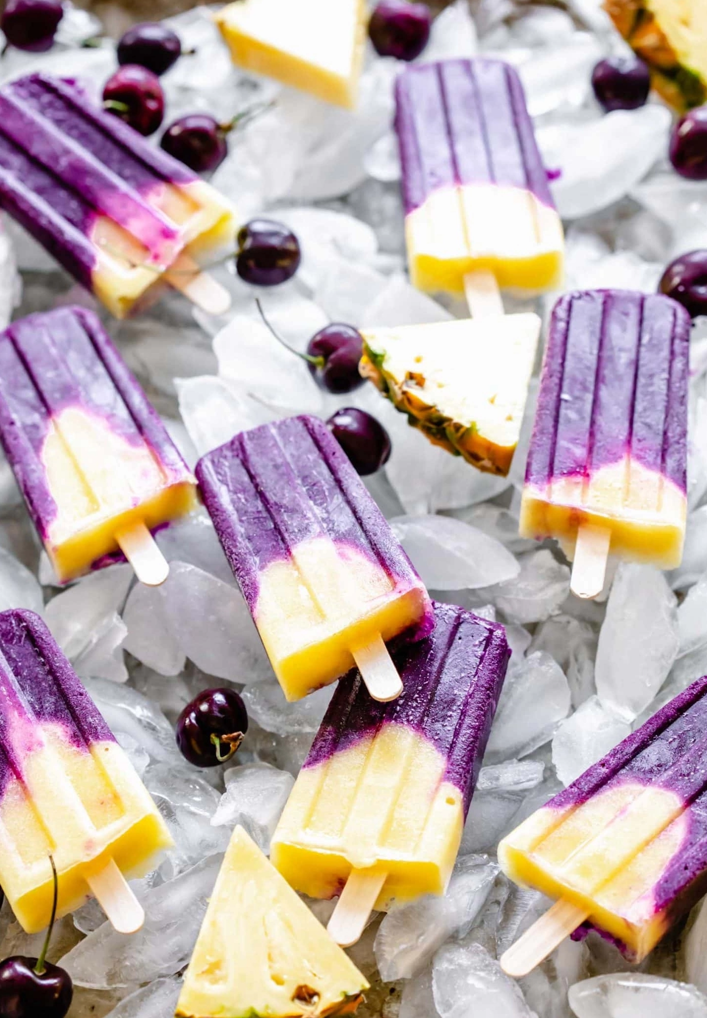 Cherry Pineapple Popsicle