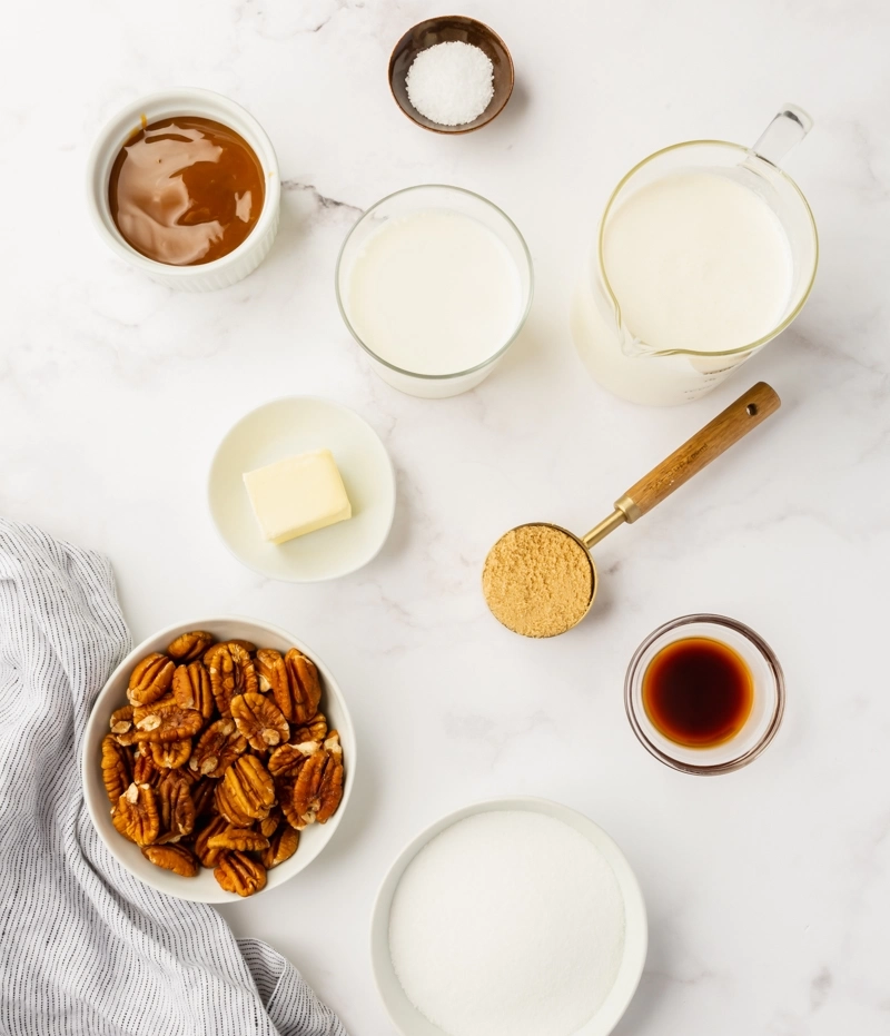 Pralines and Cream Ice Cream ingredients