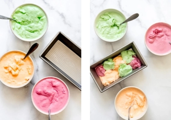 Homemade Rainbow Sherbet Recipe