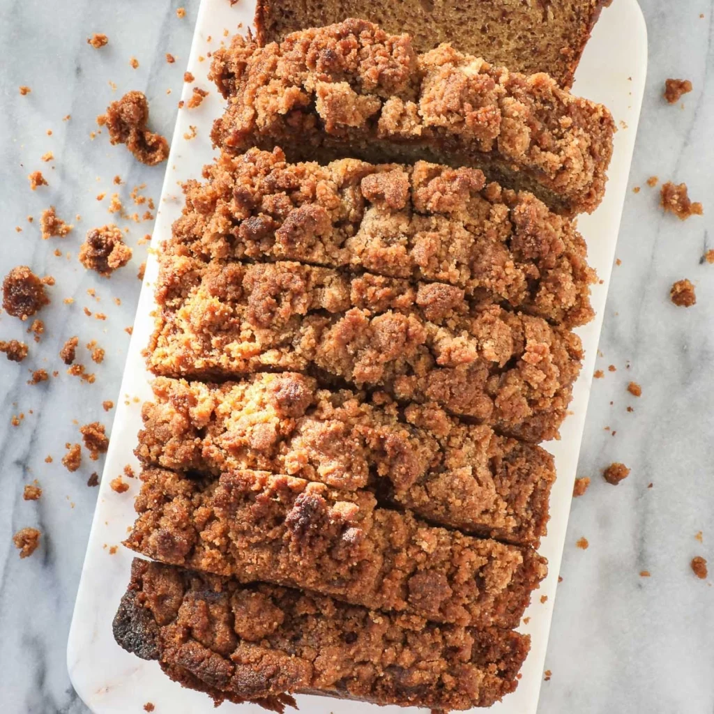 Banana Bread with Streusel Topping