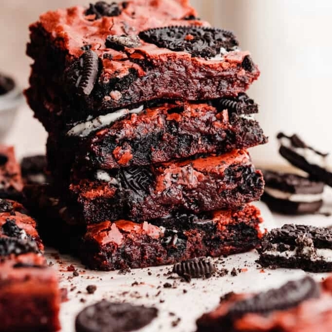 Red Velvet Oreo Brownies Recipe