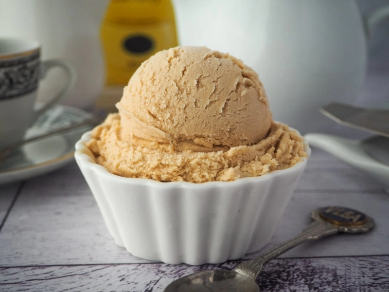 homemade Earl Grey ice cream 