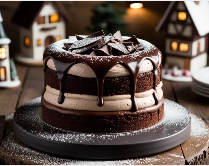 Swiss Chocolate Chalet Cake