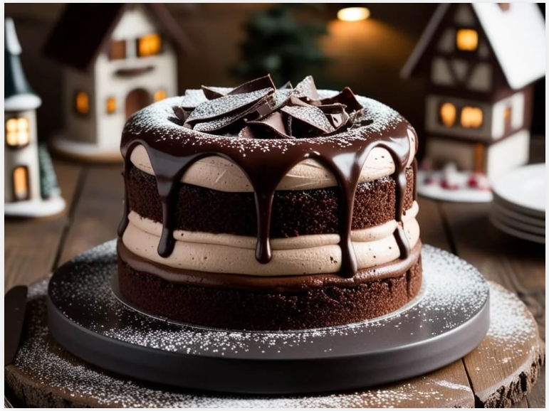 Swiss Chocolate Chalet Cake